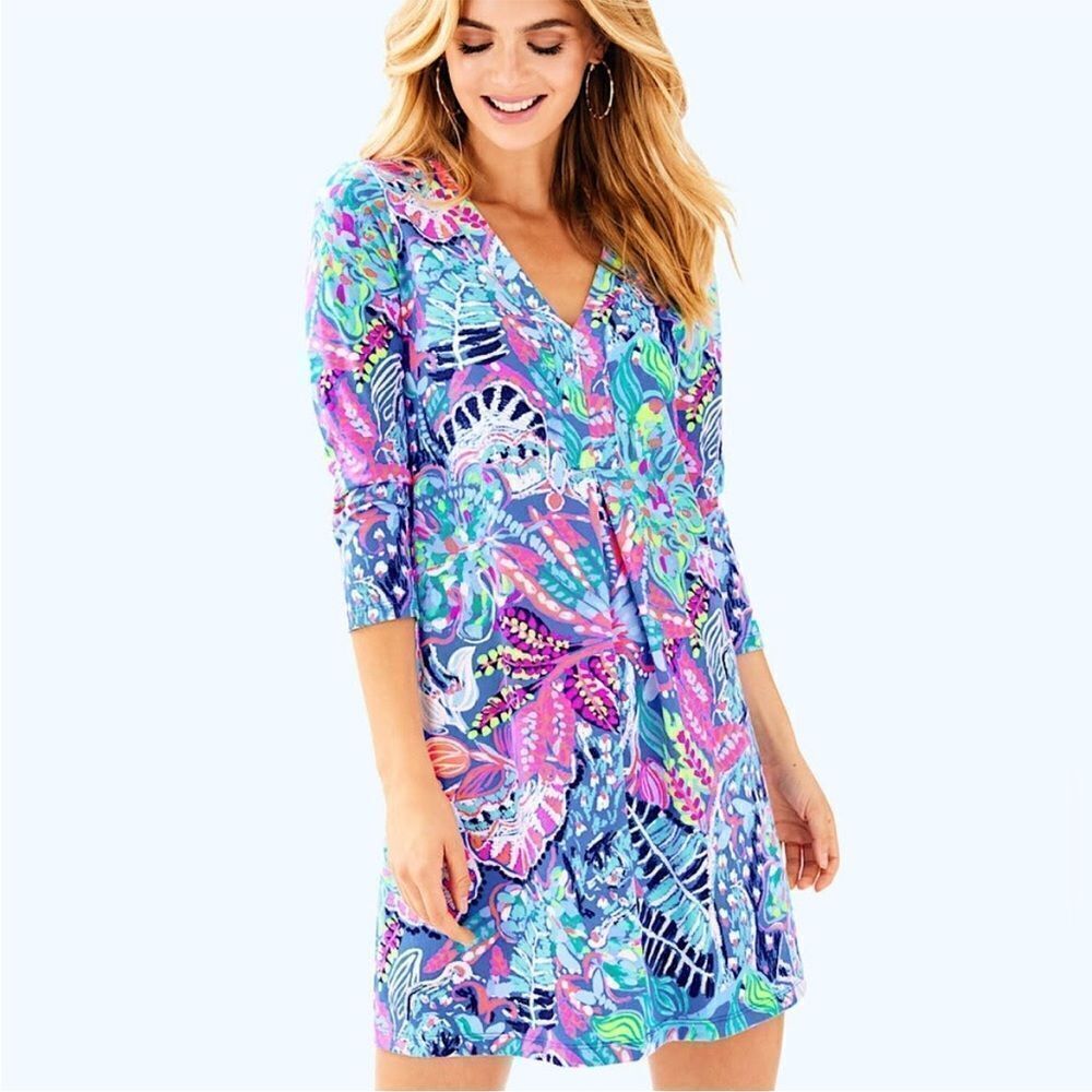 Lilly Pulitzer Amina Fantasy Garden Dress